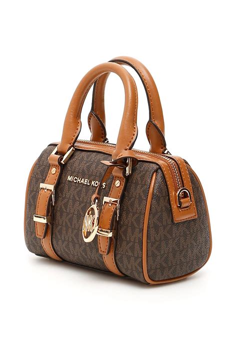 michael kors brown barrel bag|Michael Kors handbags dark brown.